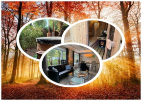 78 m2 double chalet - SAUNA -bubbel HOTTUB veranda-woods--big outdoor woodstove-BBQ